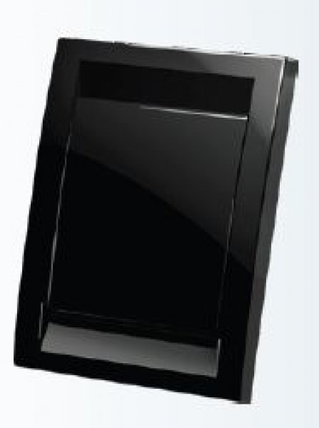 Kryt zásuvky Hadice ve zdi - černý